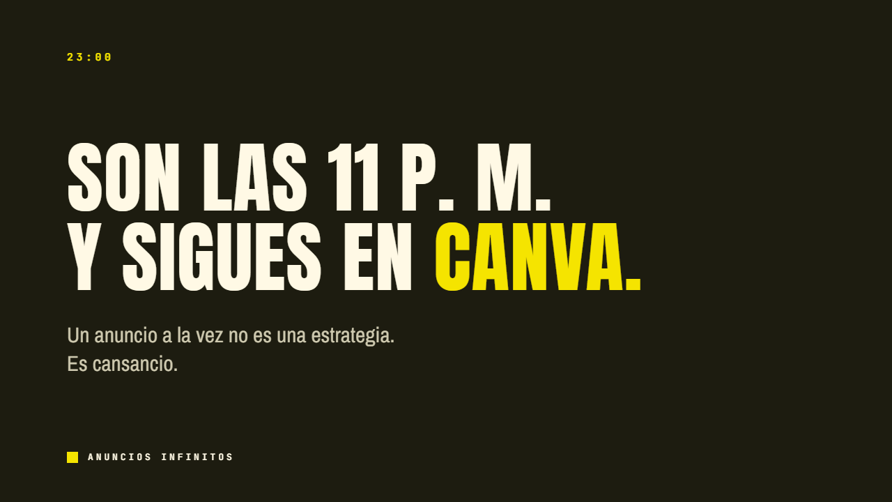 El problema: hacer anuncios de uno en uno